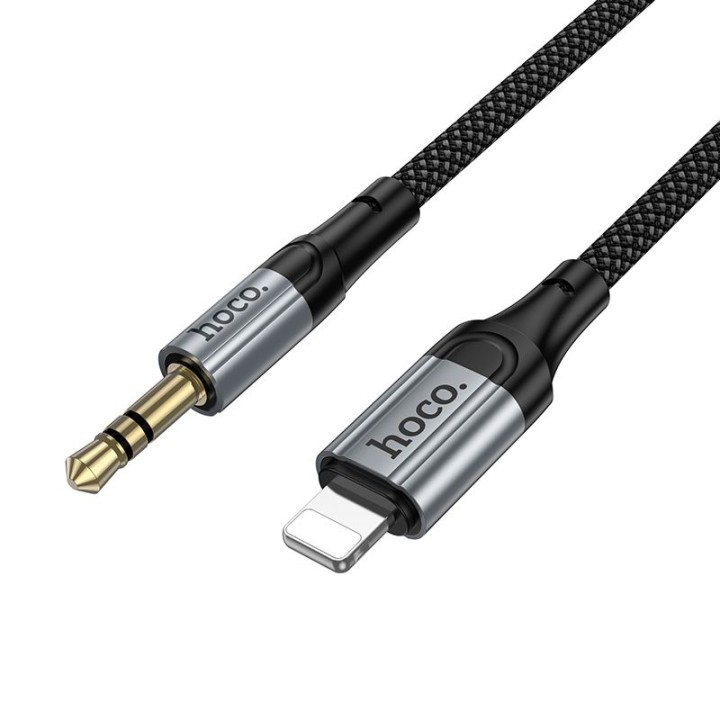 Кабель AUX Jack 3,5 mm для Lightning Hoco 1,5 m UPA33A черный