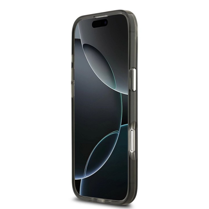 GUESS case for IPHONE 17 Air compatible with MagSafe GUHMP17MHGTMLCGK (IML Gradient W/ Triangle Logo) black