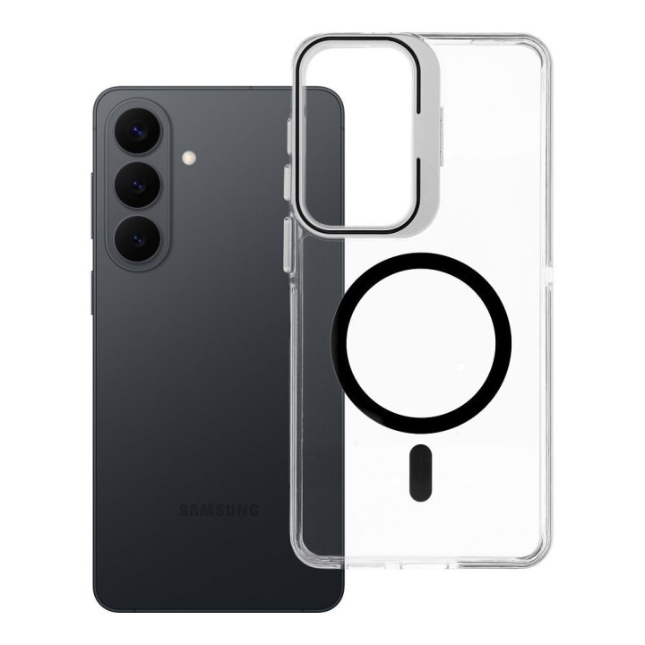 Чохол для Samsung S26 PLUS Lens Mag Cover сумісний з MagSafe чорний