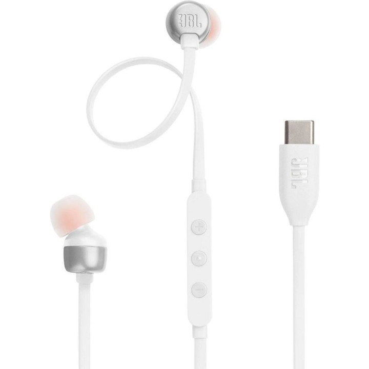 Навушники дротові вкладиші USB C JBL Tune 310C білі
