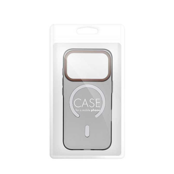Чехол для iPhone 17 AIR Go Orange совместимый с MagSafe черный