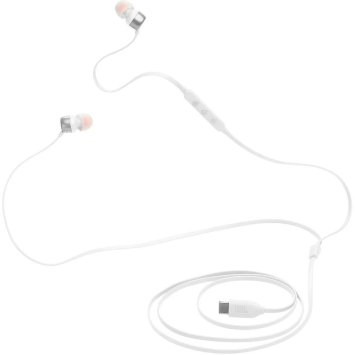 Навушники дротові вкладиші USB C JBL Tune 310C білі