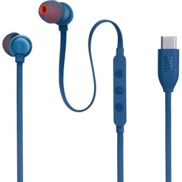 Headphones wired in-ear USB C JBL Tune 310C blue
