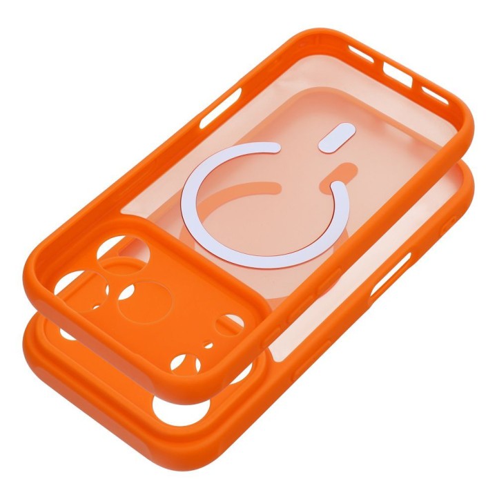 Case for iPhone 16 PRO MAX Full Matte Mag Cover compatible with MagSafe orange