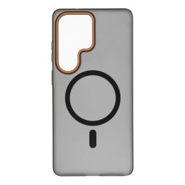Чехол для Samsung S26 ULTRA Go Orange совместимый с MagSafe черный