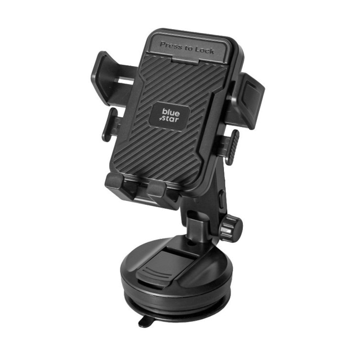 Phone holder for car Blue Star Tough Lock for windscreen black