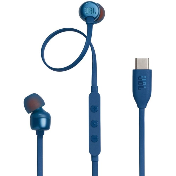 Wired in-ear headphones USB C JBL Tune 310C blue