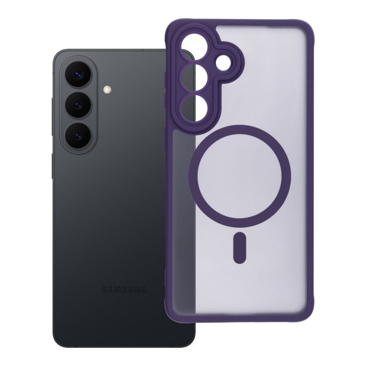 Case for Samsung S26 Full Matte Mag Cover compatible with MagSafe purple