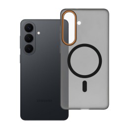 Чехол для Samsung S26 PLUS Go Orange совместимый с MagSafe черный