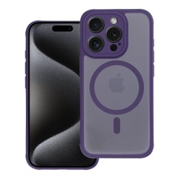 Case for iPhone 16 PRO MAX Full Matte Mag Cover compatible with MagSafe purple