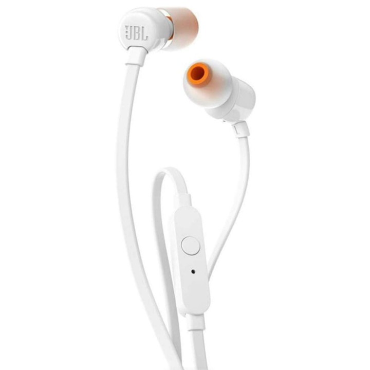 Słuchawki przewodowe douszne Jack 3,5 mm JBL T110 białe