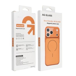 Etui na iPhone 15 PRO Make 17 zgodne z MagSafe pomarańczowe