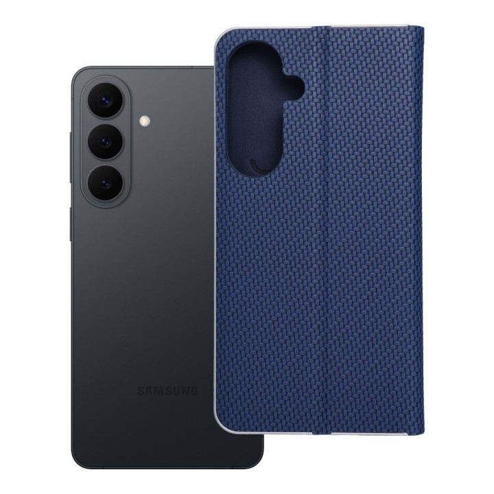 Чохол з клапаном для Samsung S26 PLUS Luna Book Carbon синій