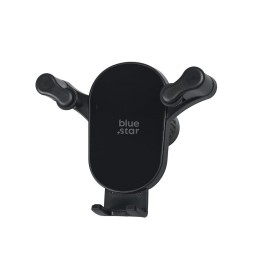 Gravity car phone holder Blue Star Black Mirror for air vent black