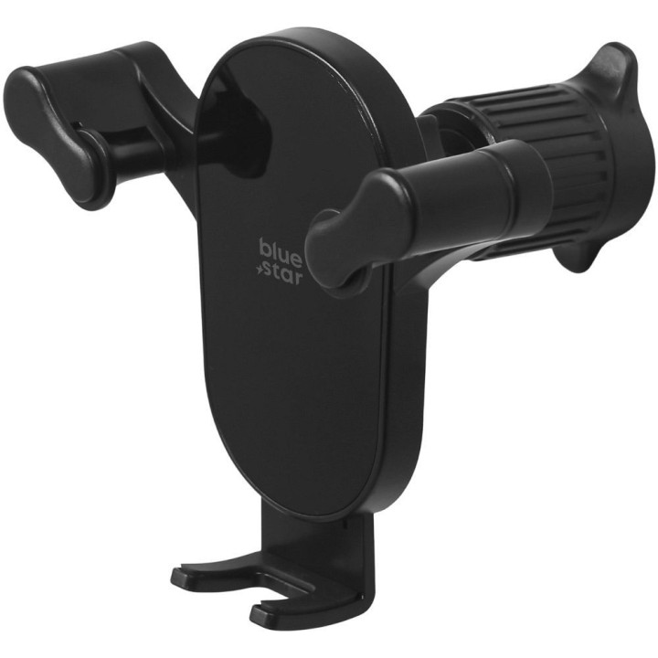 Gravity car phone holder Blue Star Black Mirror for air vent black