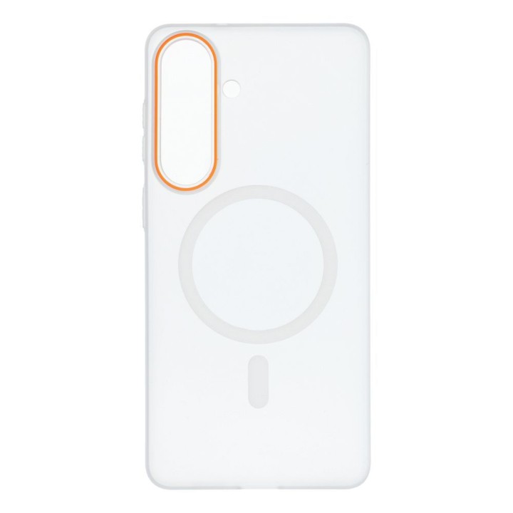 Case for Samsung S26 PLUS Go Orange compatible with MagSafe transparent