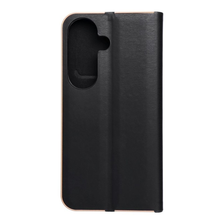 Чехол с клапаном для Samsung S26 Luna Book Gold черный