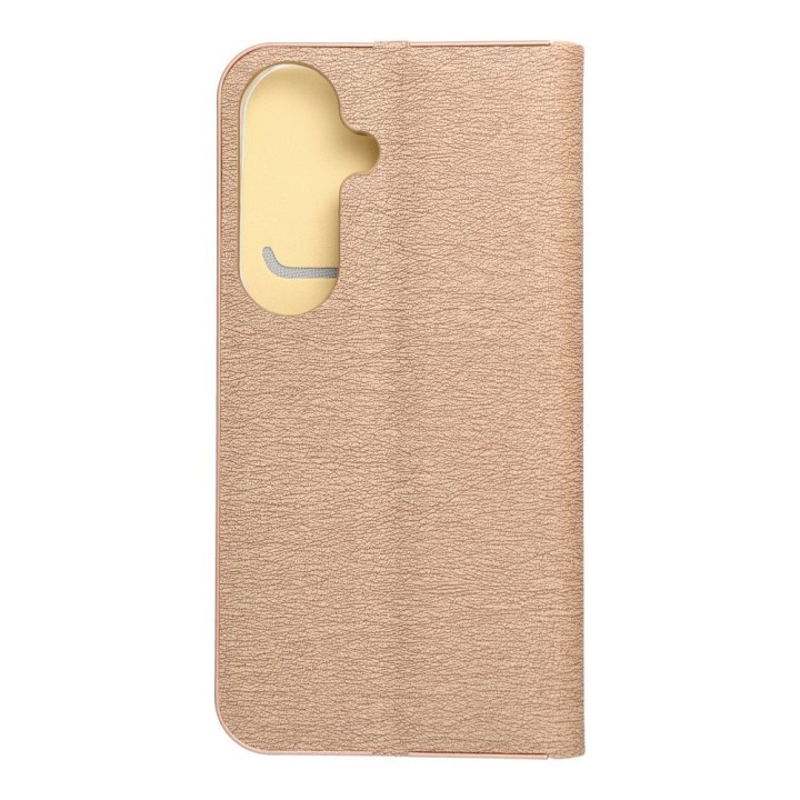 Чехол с клапаном для Samsung S26 Luna Book Gold золотой