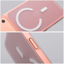 Чехол для Honor 400 Go Orange совместимый с MagSafe прозрачный