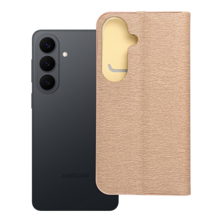 Etui z klapką na Samsung S26 Luna Book Gold złote