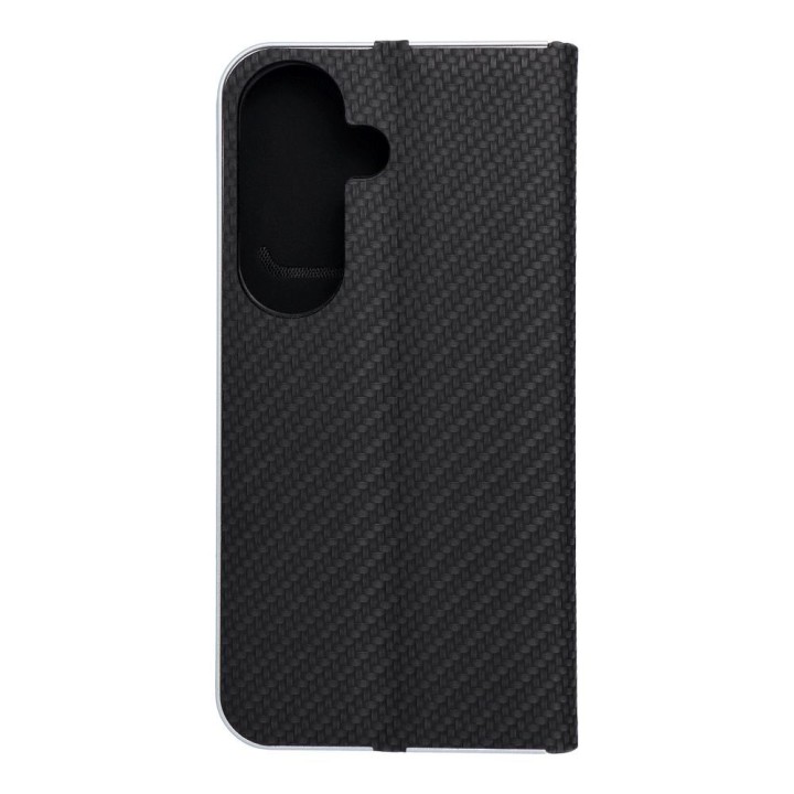 Чехол с клапаном для Samsung S26 Luna Book Carbon черный