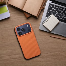 Чехол для iPhone 16 K-Look совместимый с MagSafe оранжевый
