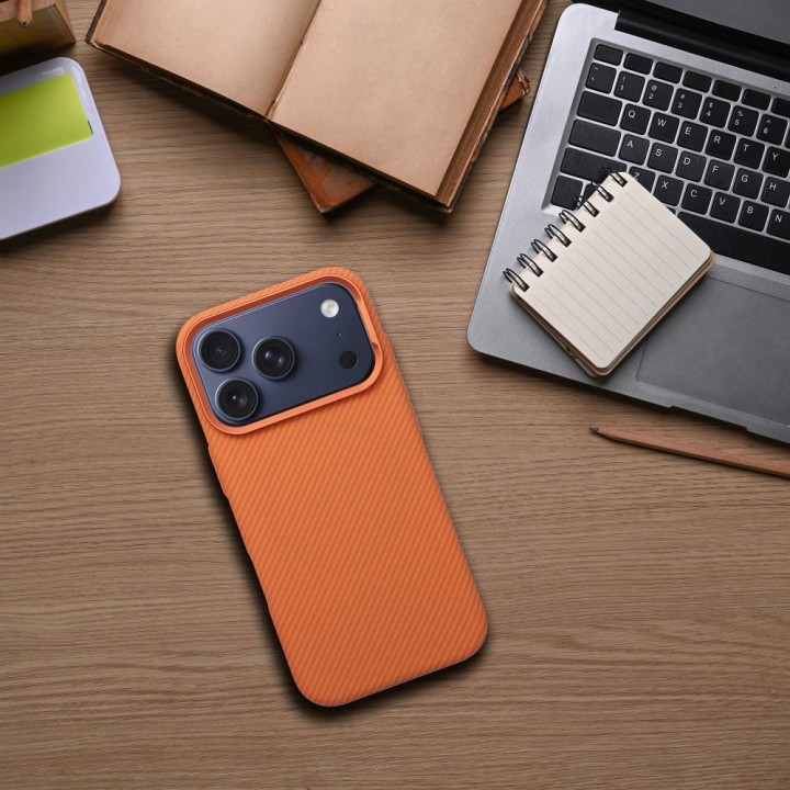 Case for iPhone 16 K-Look MagSafe compatible orange