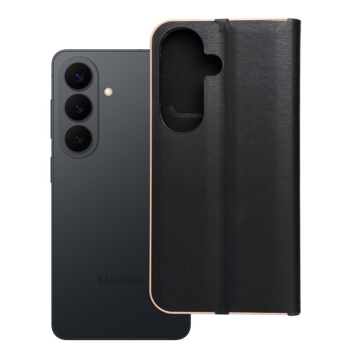 Flip case for Samsung S26 Luna Book Gold black