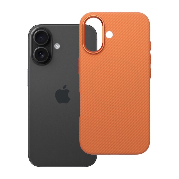 Чохол для iPhone 16 K-Look сумісний із MagSafe помаранчевий