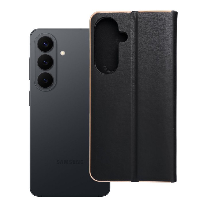 Чохол з клапаном для Samsung S26 PLUS Luna Book Gold чорний