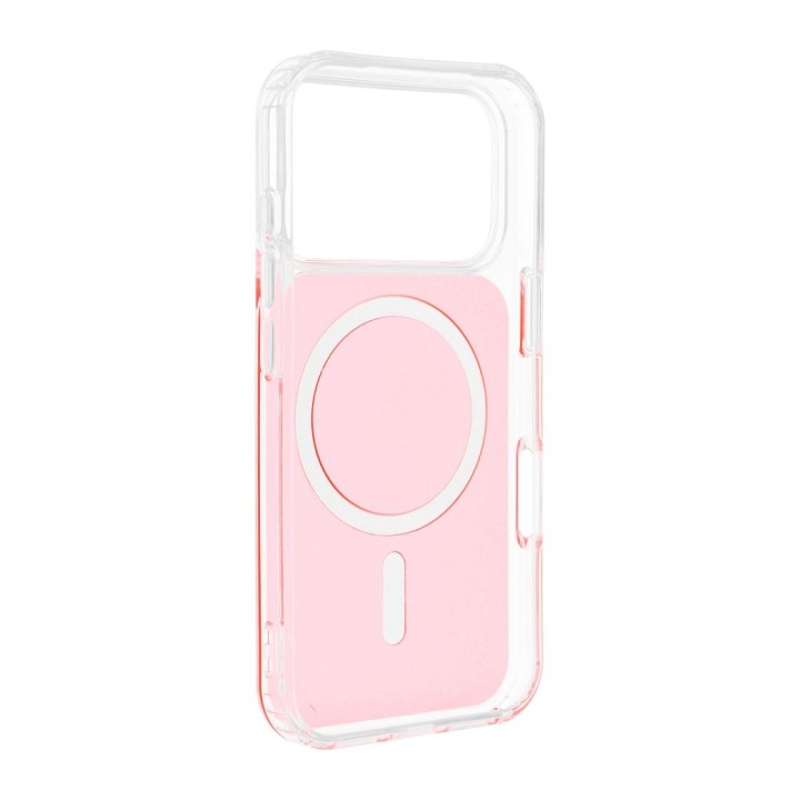 Case for iPhone 15 PRO Clear Fusion Mag Cover compatible with MagSafe hermes orange