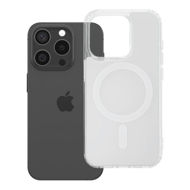 Чохол для iPhone 15 PRO Clear Fusion Mag Cover сумісний із MagSafe білий