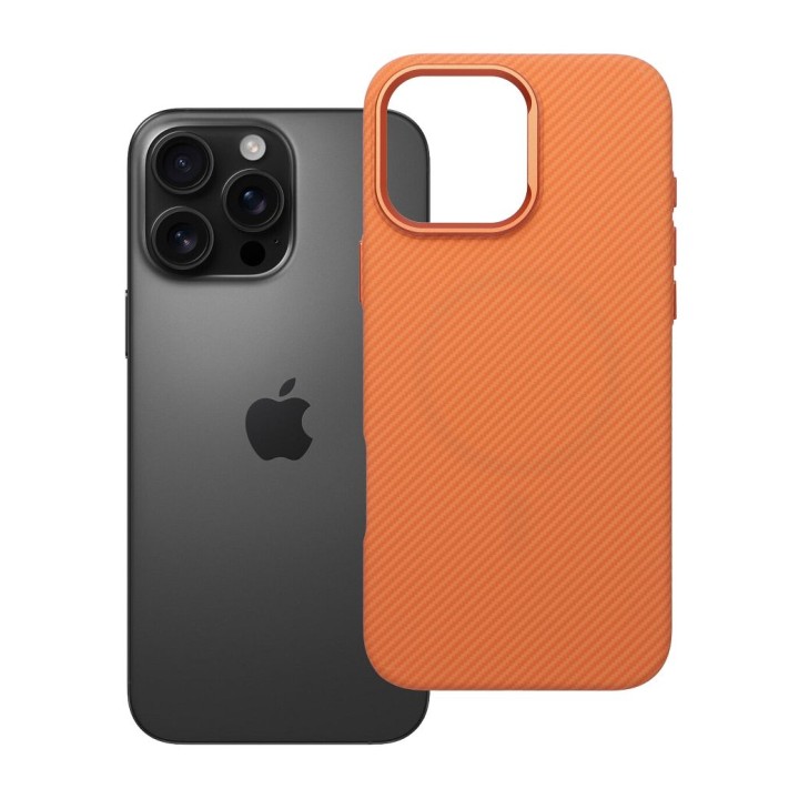Case for iPhone 16 PRO MAX K-Look MagSafe compatible orange