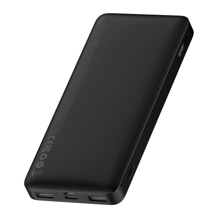 Battery external (Power bank) BASEUS Bipow Overseas Edition - 10 000mAh LCD Quick Charge PD 15W with cable USB for Micro