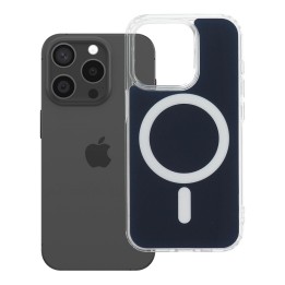 Case for iPhone 15 PRO Clear Fusion Mag Cover MagSafe compatible navy blue
