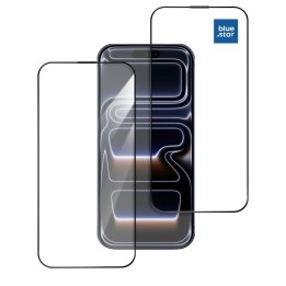 Закаленное стекло 5D для iPhone 15 PRO MAX Blue Star AR черное