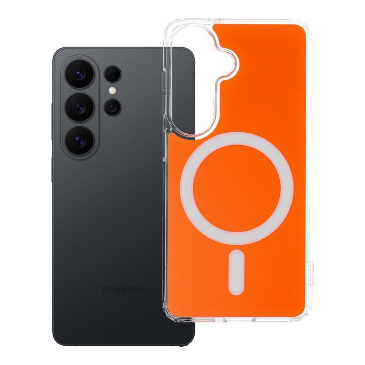 Чохол для Samsung S26 Clear Fusion Mag Cover сумісний із MagSafe hermes orange