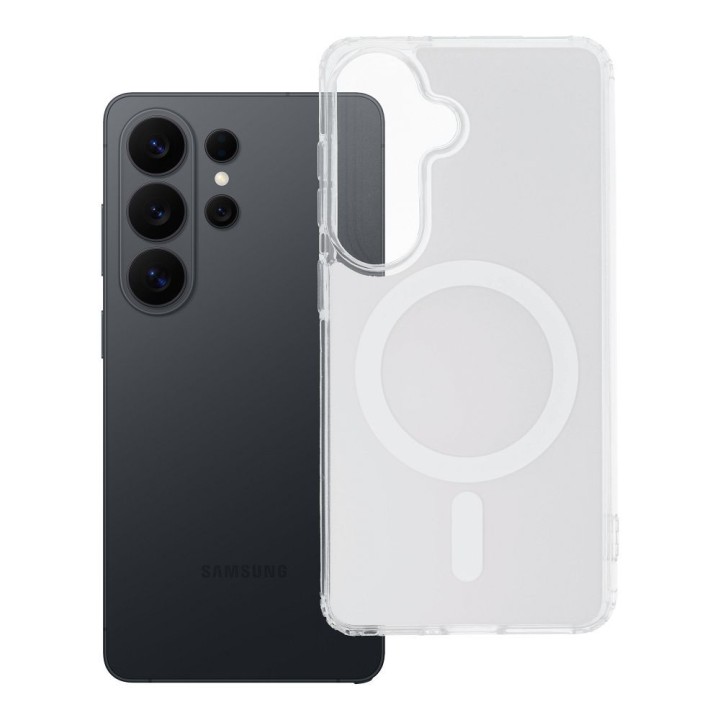 Etui na Samsung S26 Clear Fusion Mag Cover zgodne z MagSafe białe