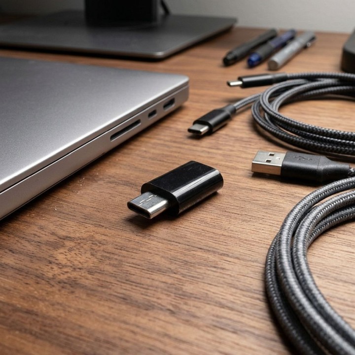 Адаптер USB C для Micro USB Blue Star чорний