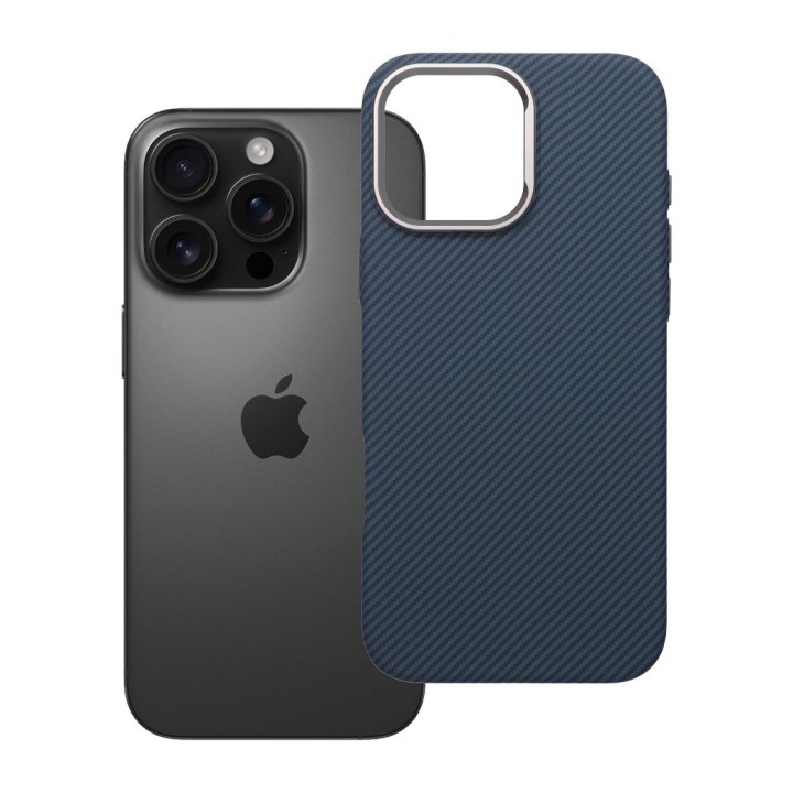 Чехол для iPhone 16 PRO MAX K-Look совместимый с MagSafe синий