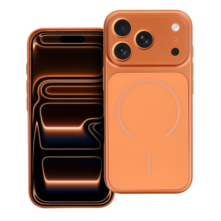 Etui na iPhone 13 PRO Make 17 zgodne z MagSafe pomarańczowe