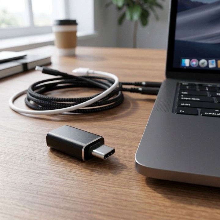 Адаптер USB A 3.0 на USB C Blue Star черный