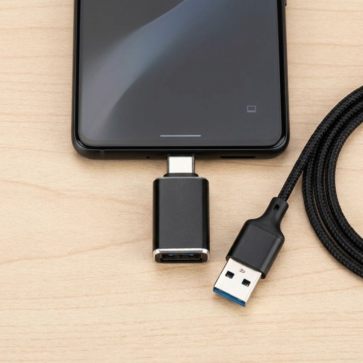 Адаптер USB A 3.0 на USB C Blue Star чорний