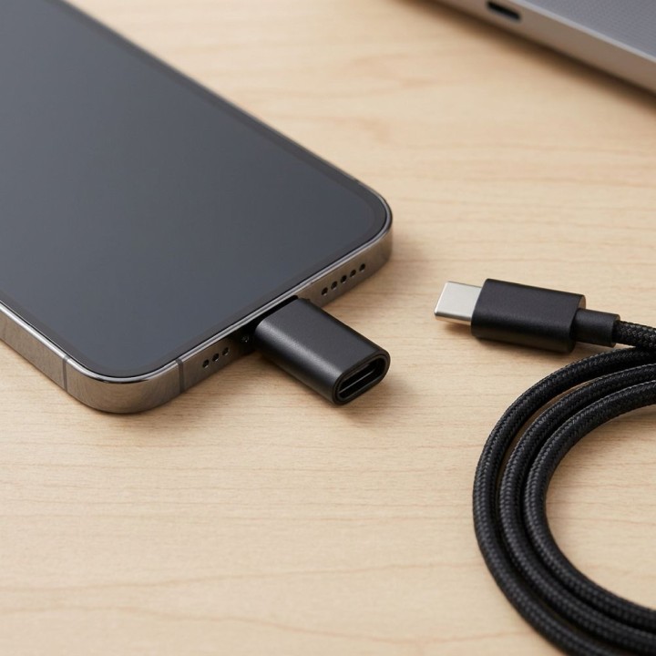 Адаптер USB C на Lightning Blue Star чорний