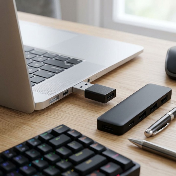 Адаптер USB C для USB A 3.0 Blue Star черный