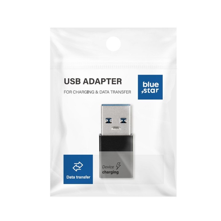 Адаптер USB C для USB A 3.0 Blue Star черный