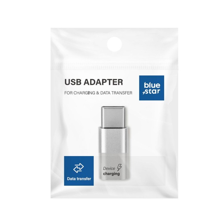 Адаптер Micro USB для USB C Blue Star білий
