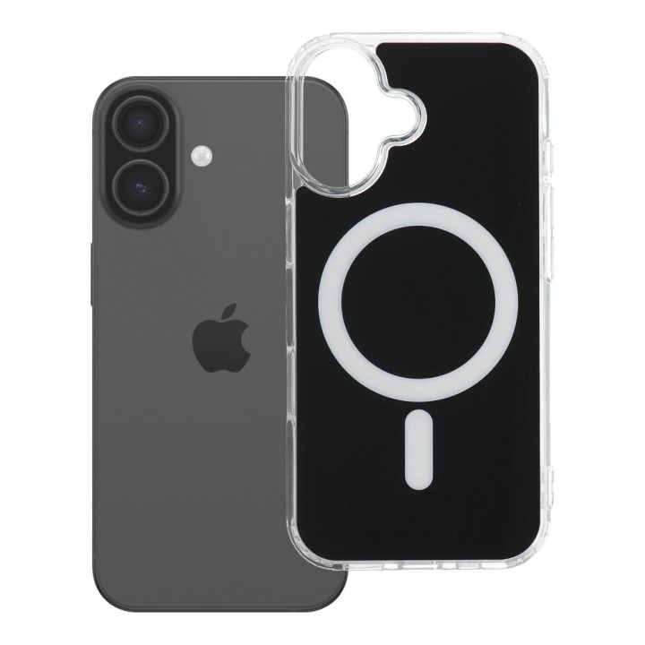 Чохол для iPhone 17 Clear Fusion Mag Cover сумісний із MagSafe чорний
