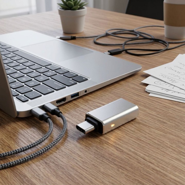 Адаптер USB A 3.0 на USB C Blue Star білий