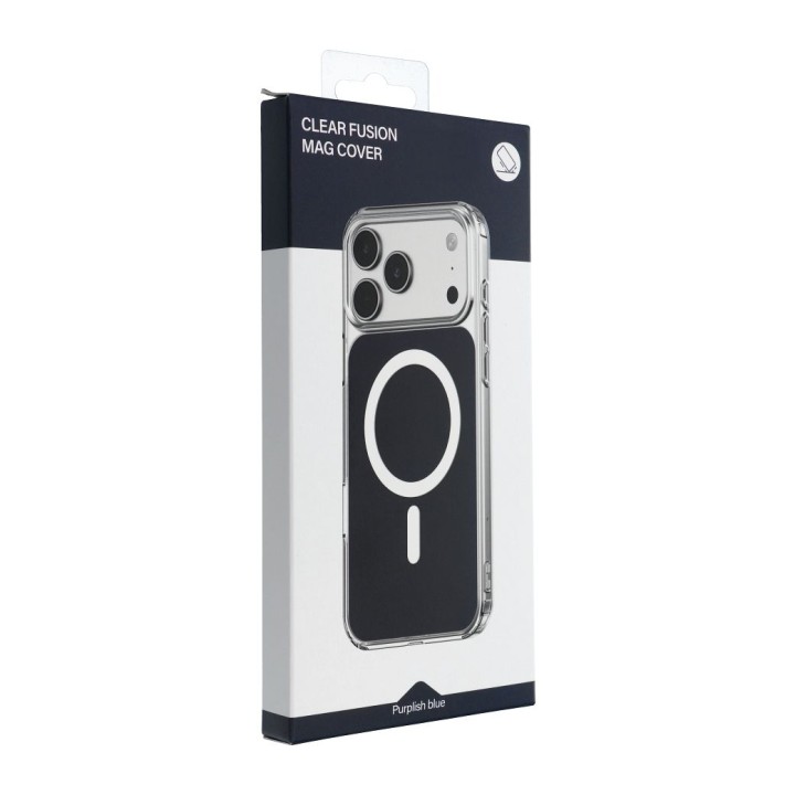 Case for iPhone 17 Clear Fusion Mag Cover compatible with MagSafe navy blue
